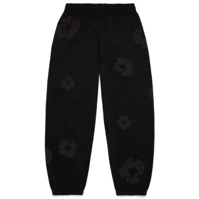 Mono Cotton Wreath Sweatpants Black