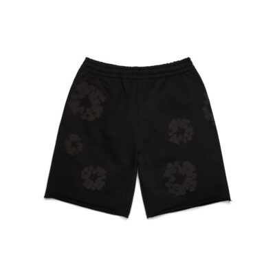 Mono Cotton Wreath Sweatshorts Black