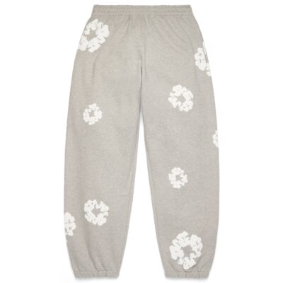 Cotton Wreath Sweatpants Grey