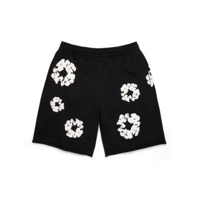 Cotton Wreath Sweatshorts Black