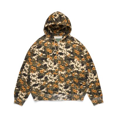 Libertas Floral Print Zip Hoodie