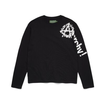 Anarchy Wreath Long Sleeve Tee Black