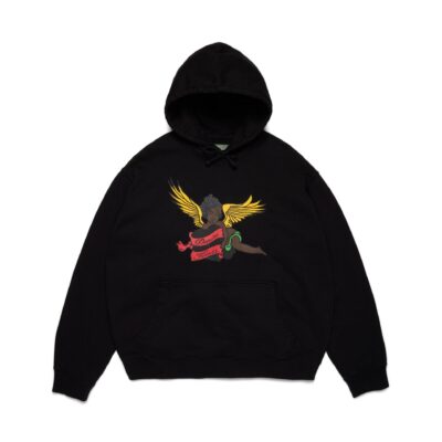 Black Cherub Hoodie Black