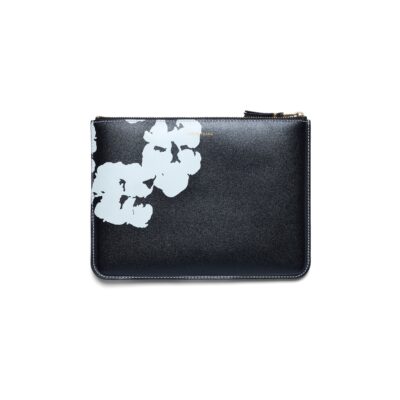 Cotton Wreath Zip Pouch