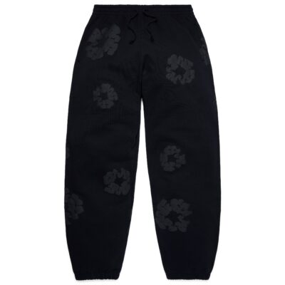 Mono Cotton Wreath Sweatpants Black