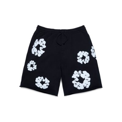 Cotton Wreath Sweatshorts Black