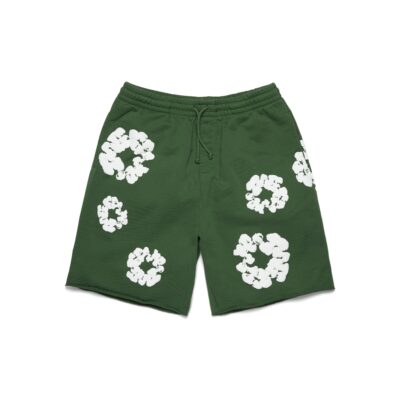 Cotton Wreath Sweatshorts Green