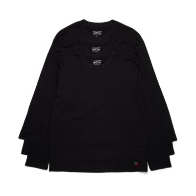 DT Flag 3-Pack Long Sleeve Tee Black