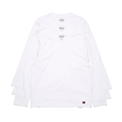 DT Flag 3-Pack Long Sleeve Tee White