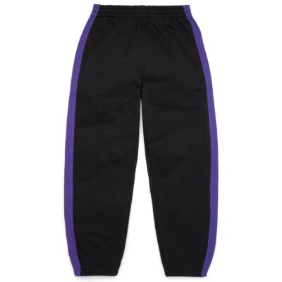 DT Stripe Open Hem Sweatpant Black