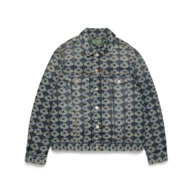 Jacquard Wreath Denim Jacket
