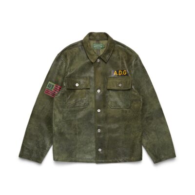 Leather Jungle Shirt Army Green