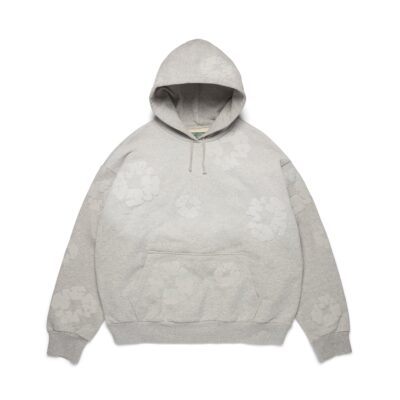 Mono Cotton Wreath Hoodie Grey