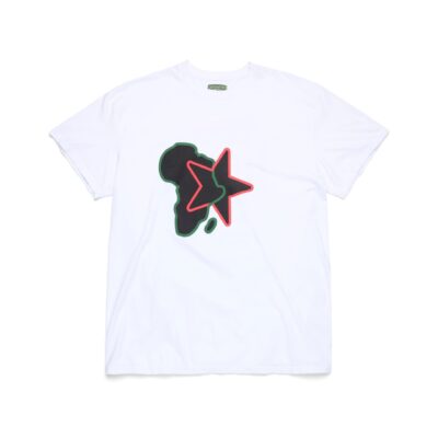 Pan-African Star Tee White